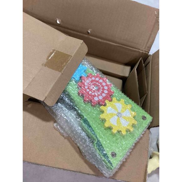 NEW Dinosaur Montessori Activity Wall Busy Board Panels Montessori Green lizard - Picture 4 of 5